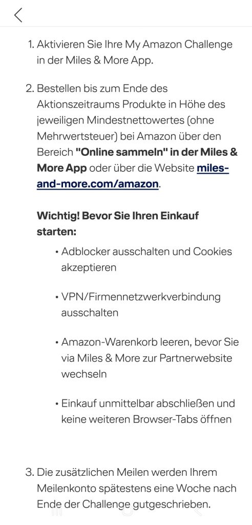 Miles More Amazon Challenge Details