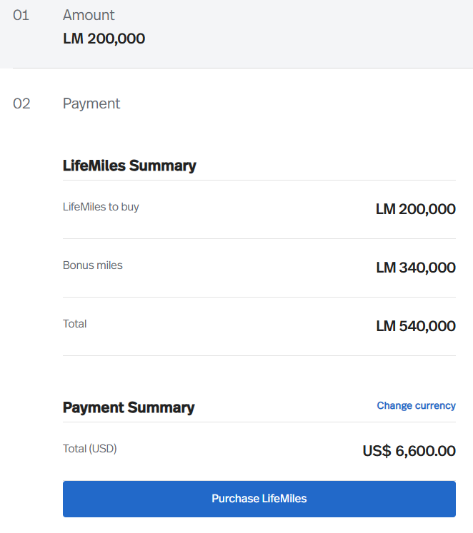 Lifemiles Bonus 170 Prozent November 2025