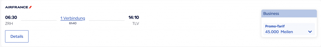 Flying Blue Promo Prämienflug mit Air France