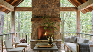 Relais & Chateaux Quercus Bungalow Wohnzimmer