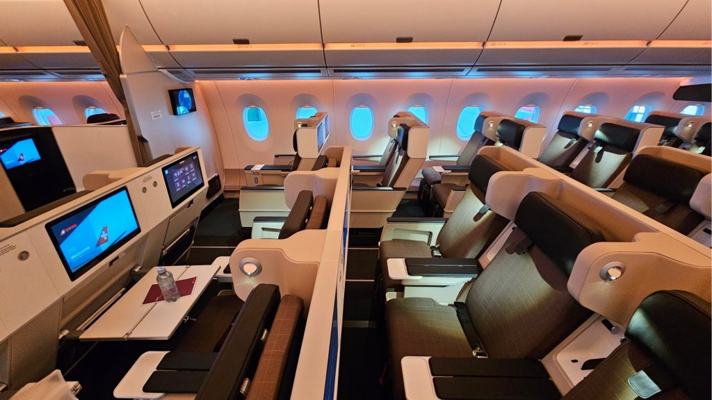 SWISS Premium Economy Sitze im Airbus A350