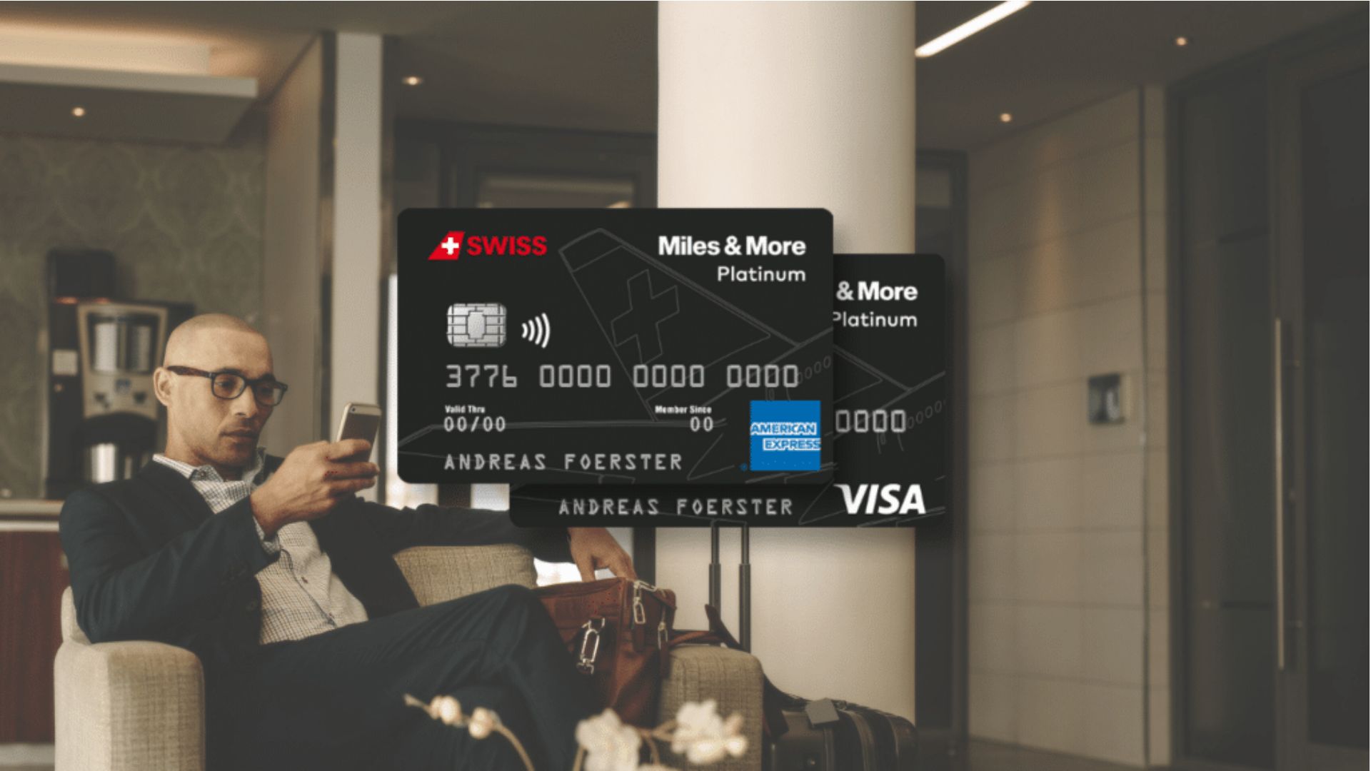5 Gruende Zur Beantragung Des Swiss Miles More Platinum Kartenduos –Person In Lounge