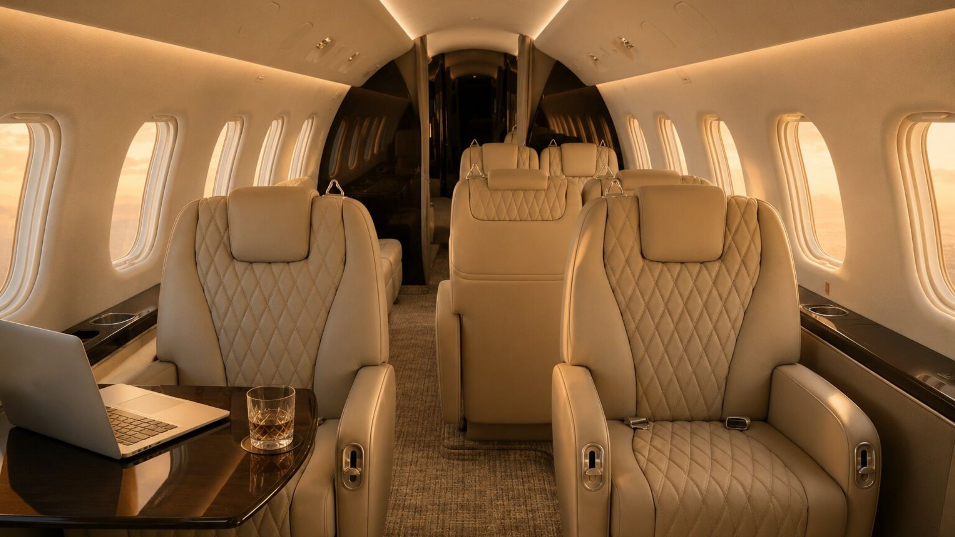 Peak Jet Private Jet Kabine