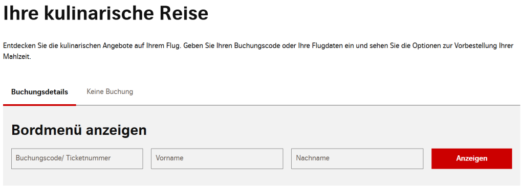 Swiss Digitale Menuekarte
