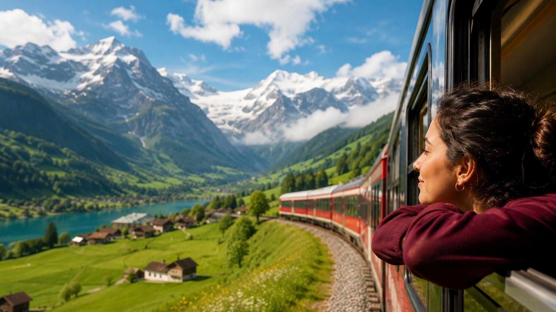 Emirates Skywards Rail Zugfahrt In Den Bergen